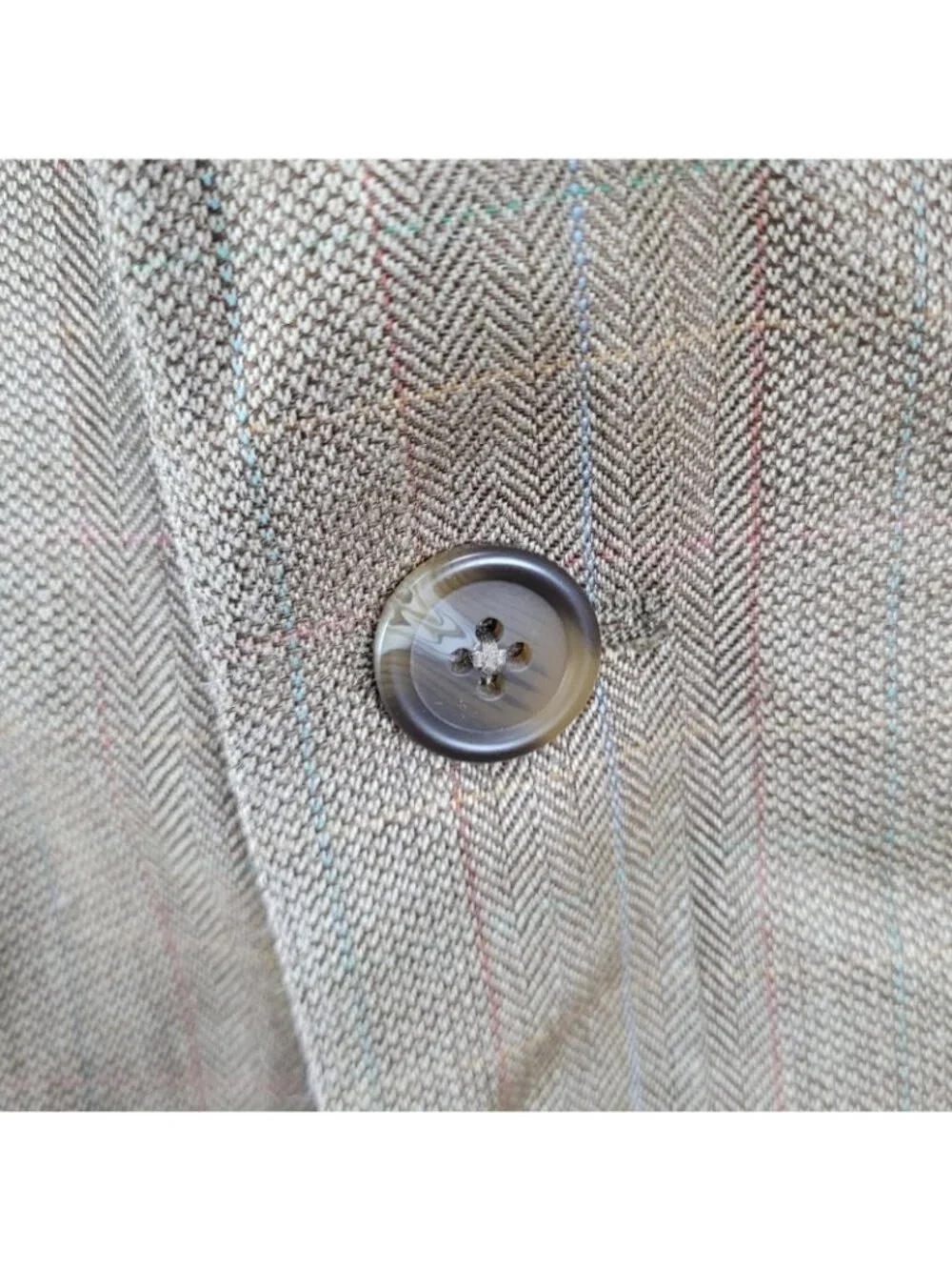Lauren Ralph Lauren Tan Silk Wool 2 Button Vented Notch Blazer Sport Coat 43R